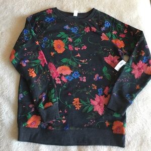 Old Navy floral sweatshirt